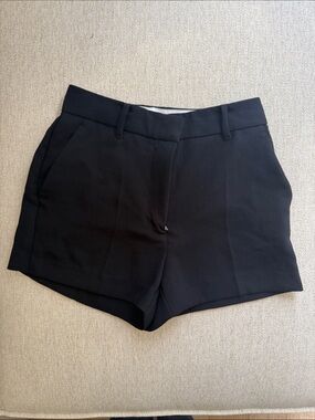 Aritzia Wilfred Classic Black Women's Tailored Shorts